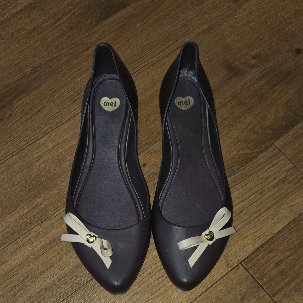 Melissa Jelly Ballerinas Bow Heart